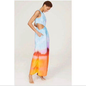 Johnathan Simkhai Alfie Colorful Cutout Island Maxi Dress